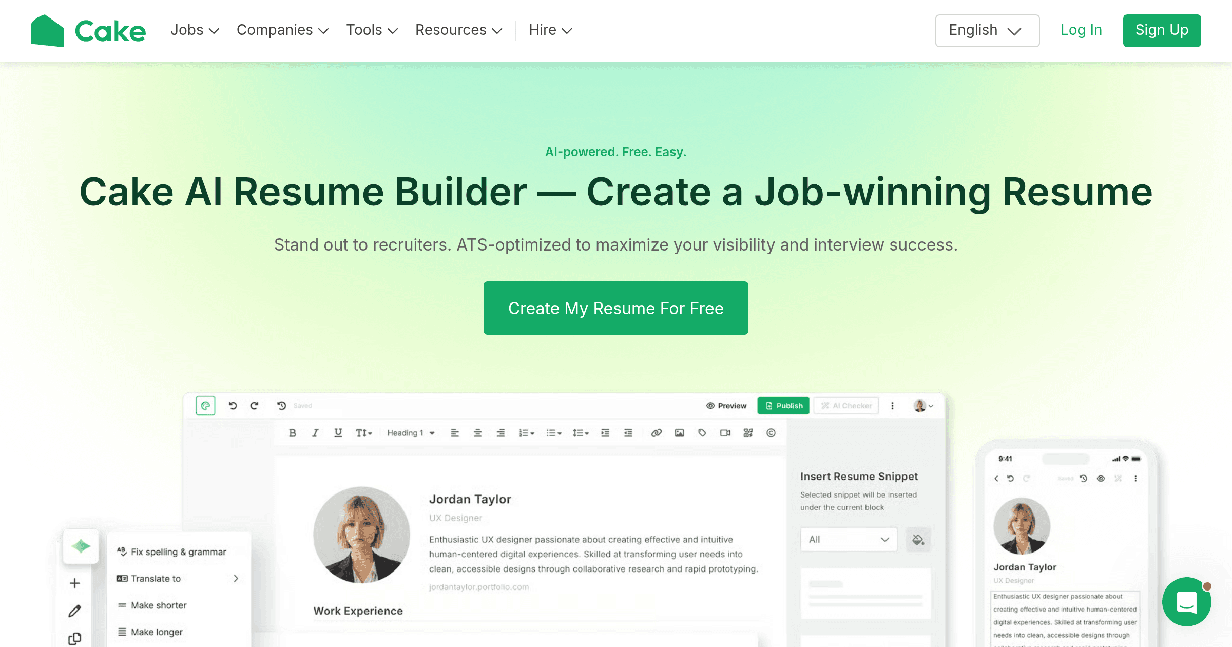 Cakeresume OG image