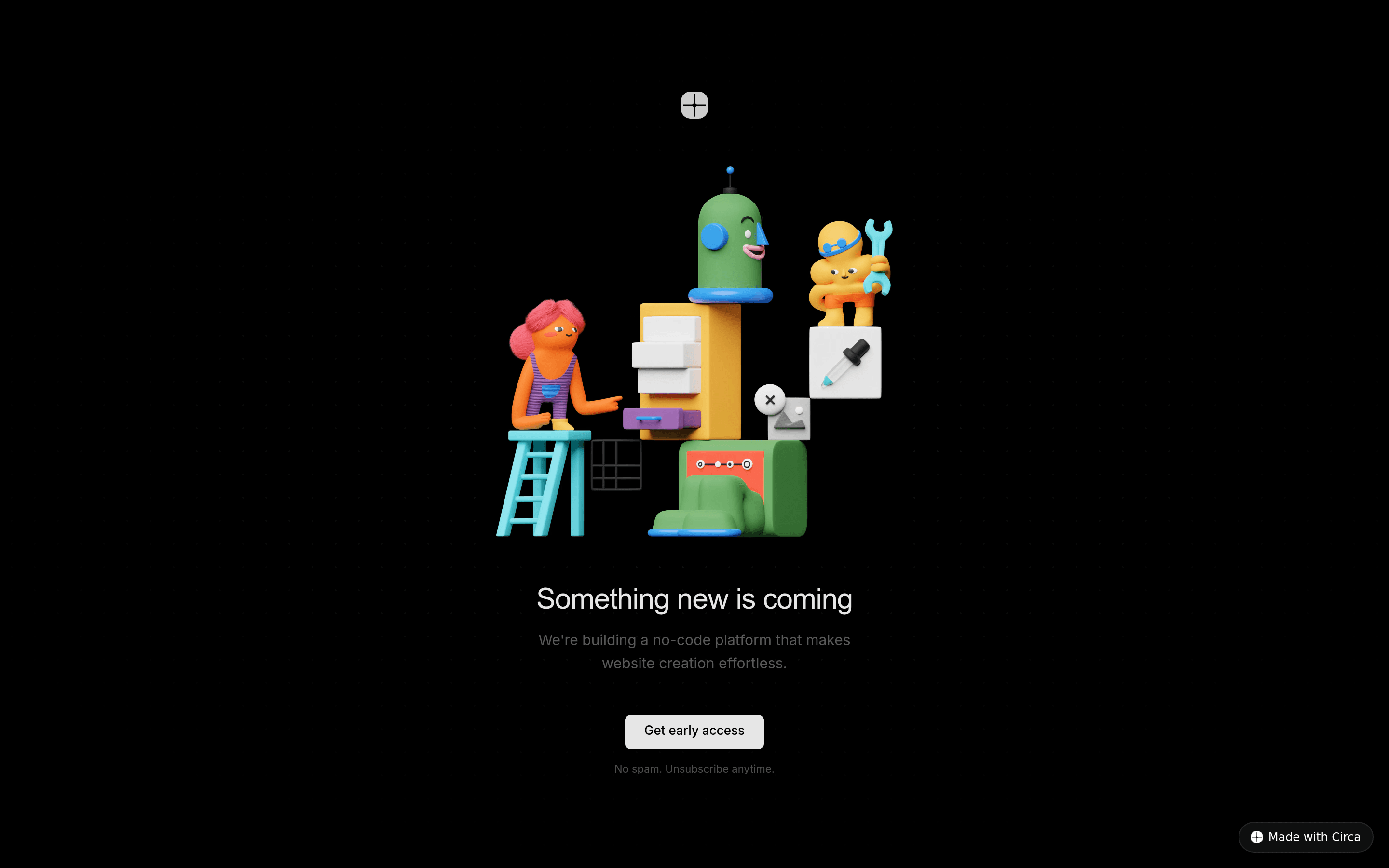 Circa saas landing page screenshot