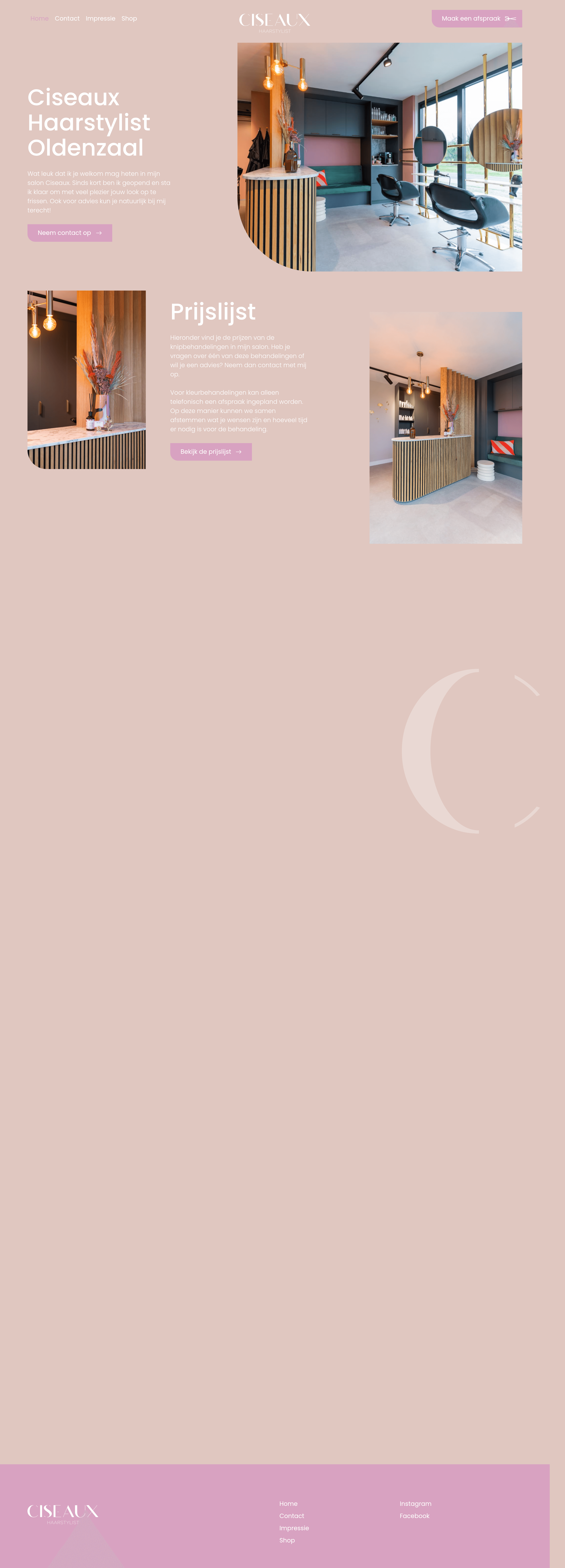 Ciseaux saas landing page screenshot