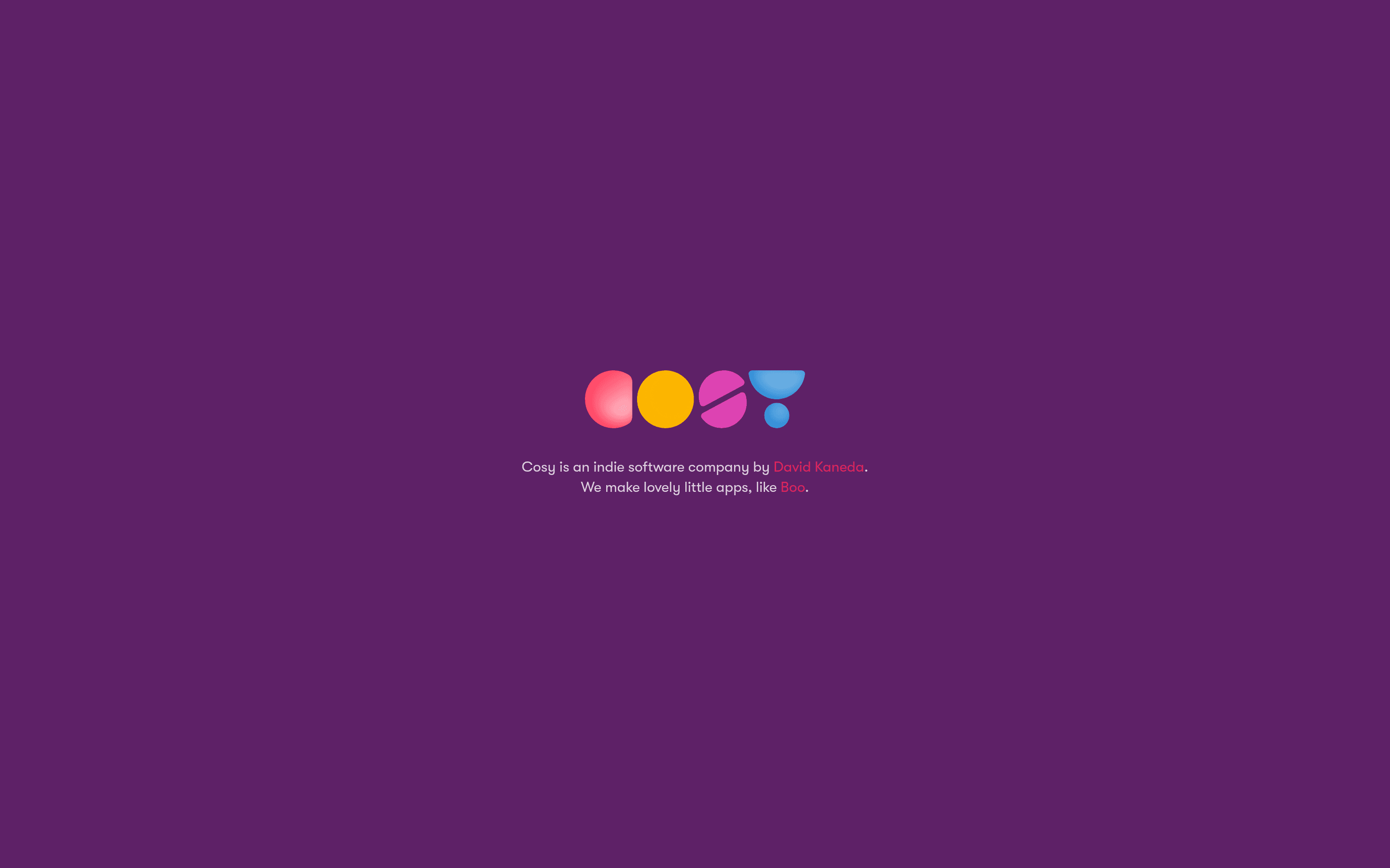 Cosy saas landing page screenshot