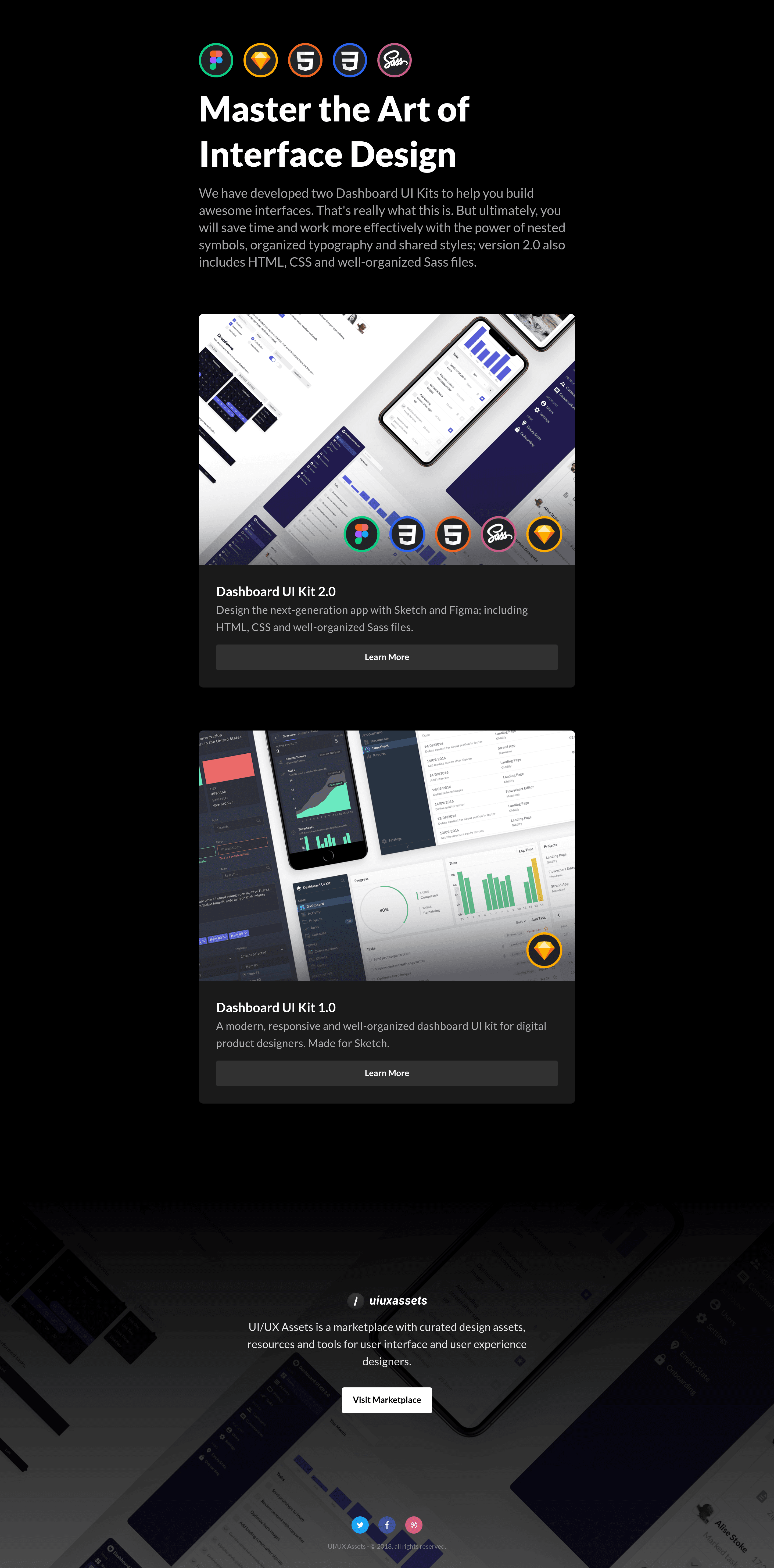 Dashboarduikit saas landing page screenshot