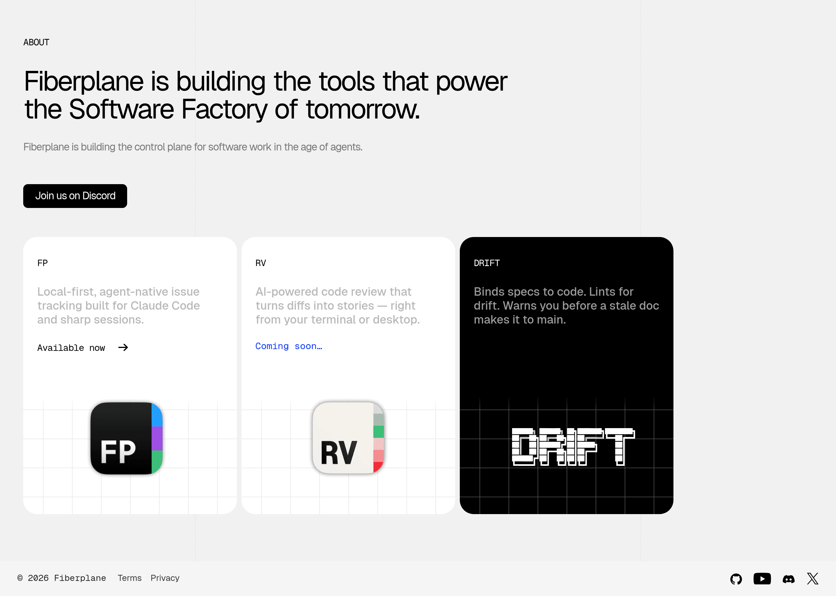 Fiberplane saas landing page screenshot