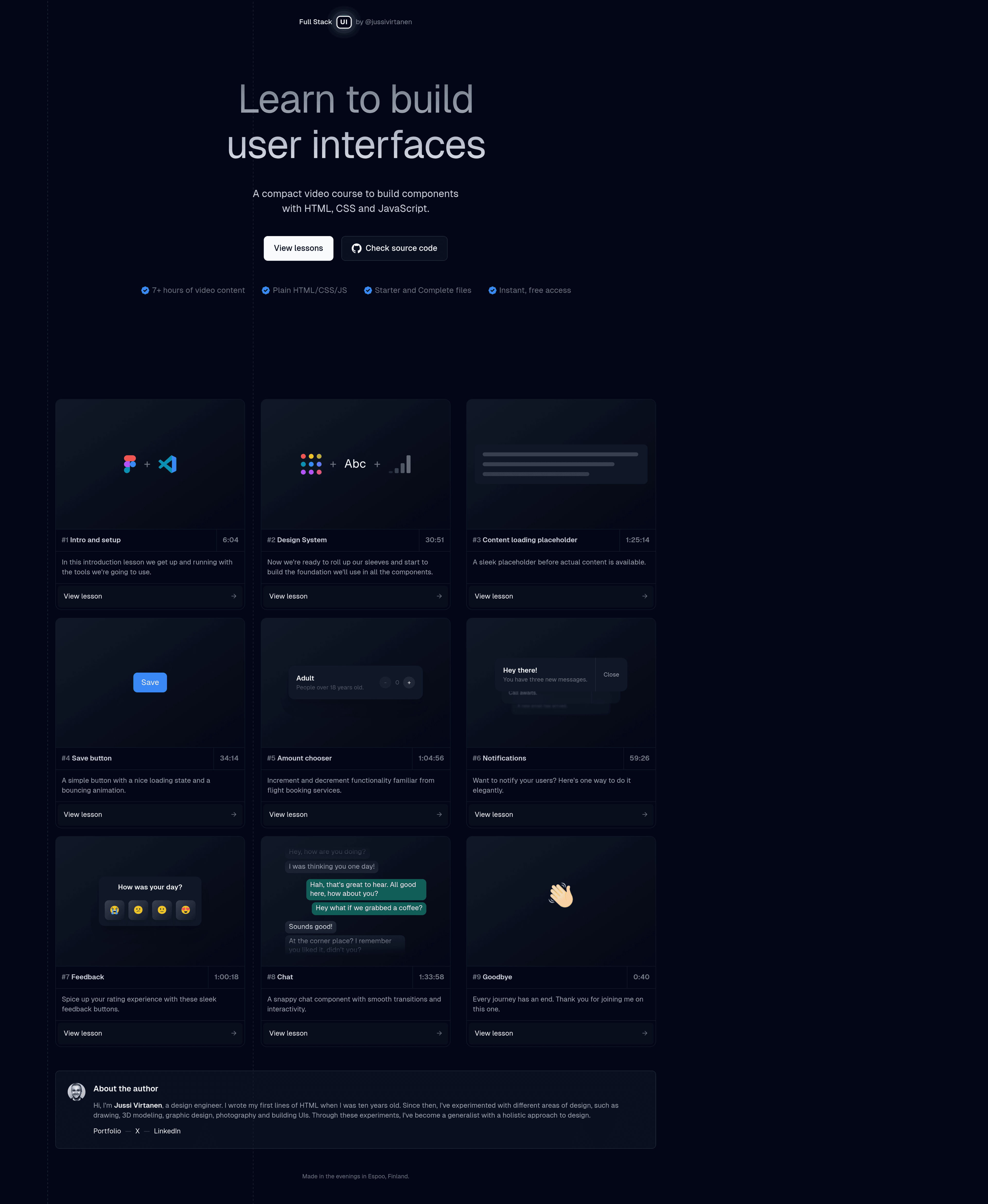 Fullstackui saas landing page screenshot