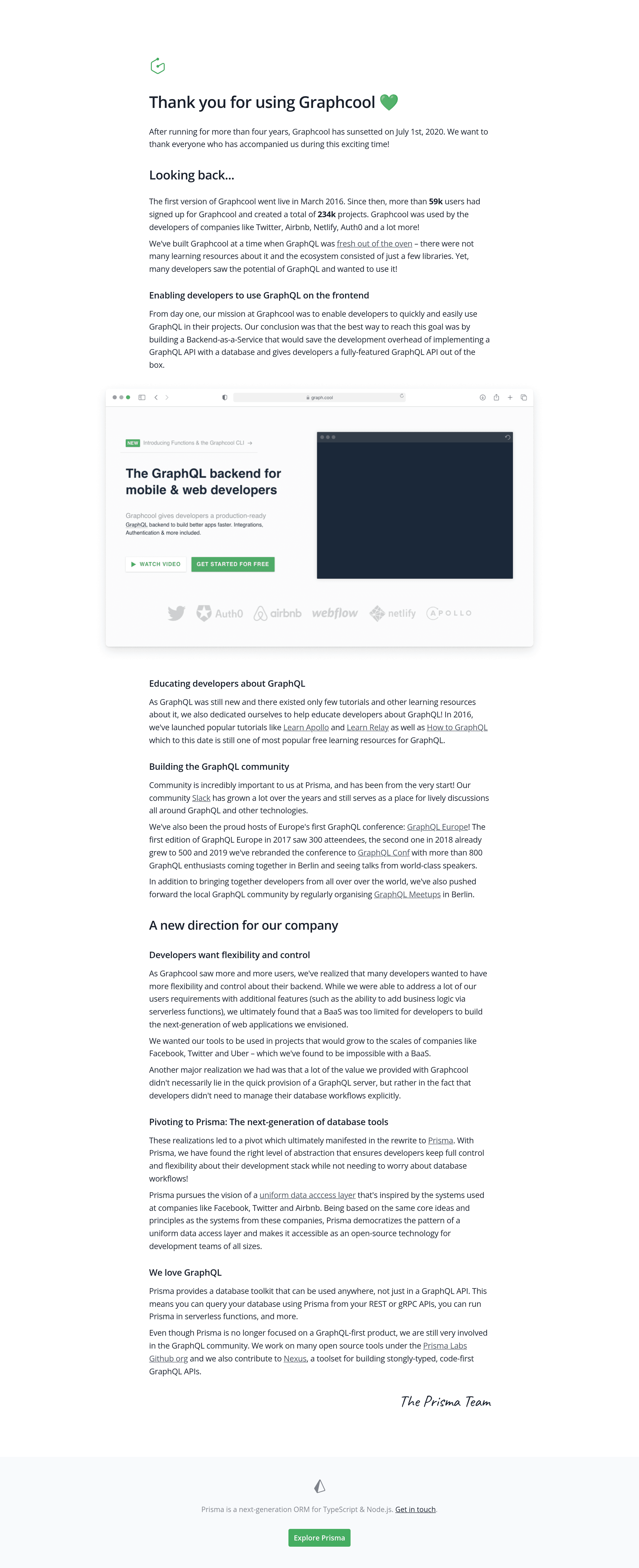 Graph saas landing page screenshot
