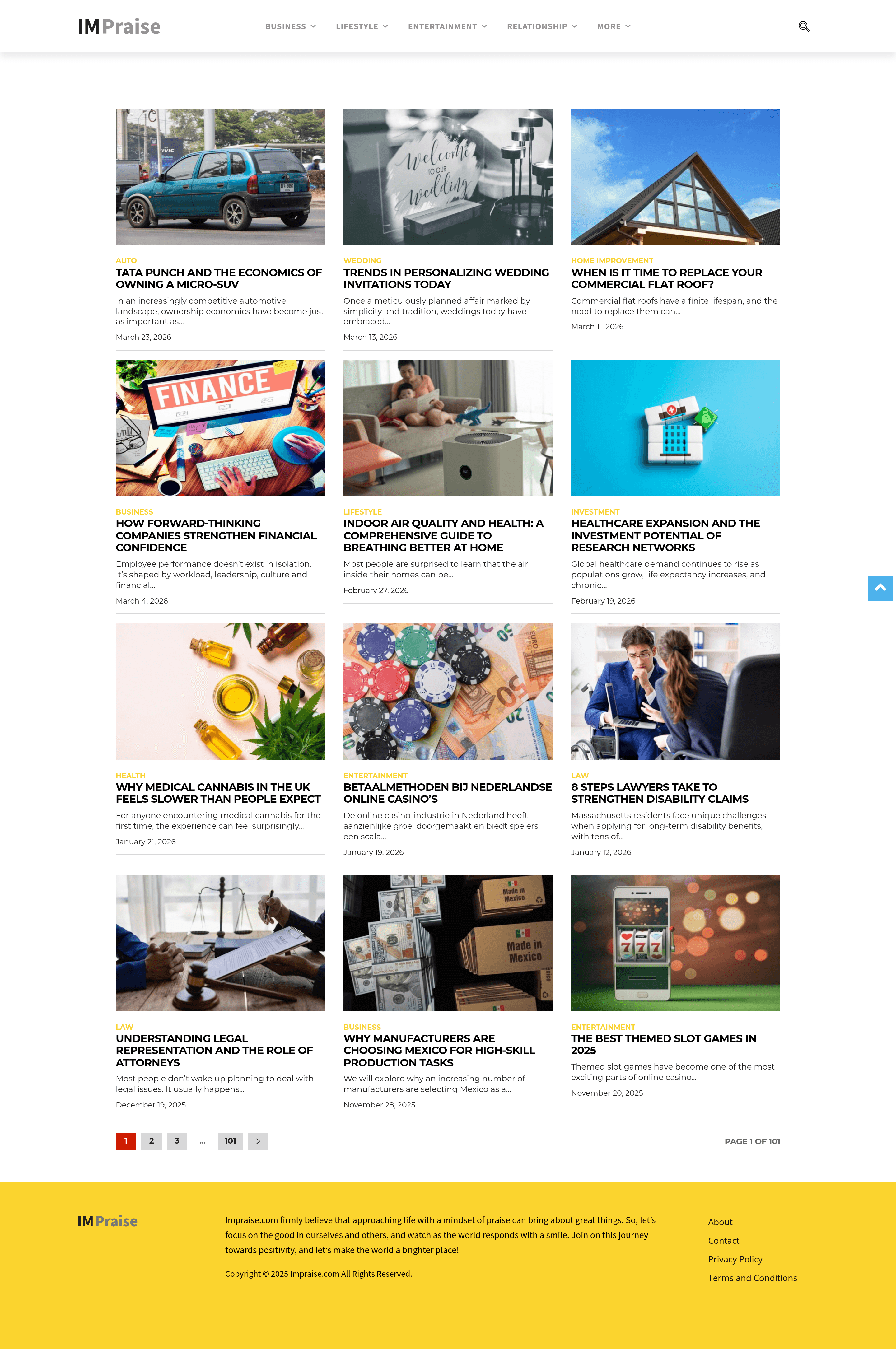 Impraise saas landing page screenshot