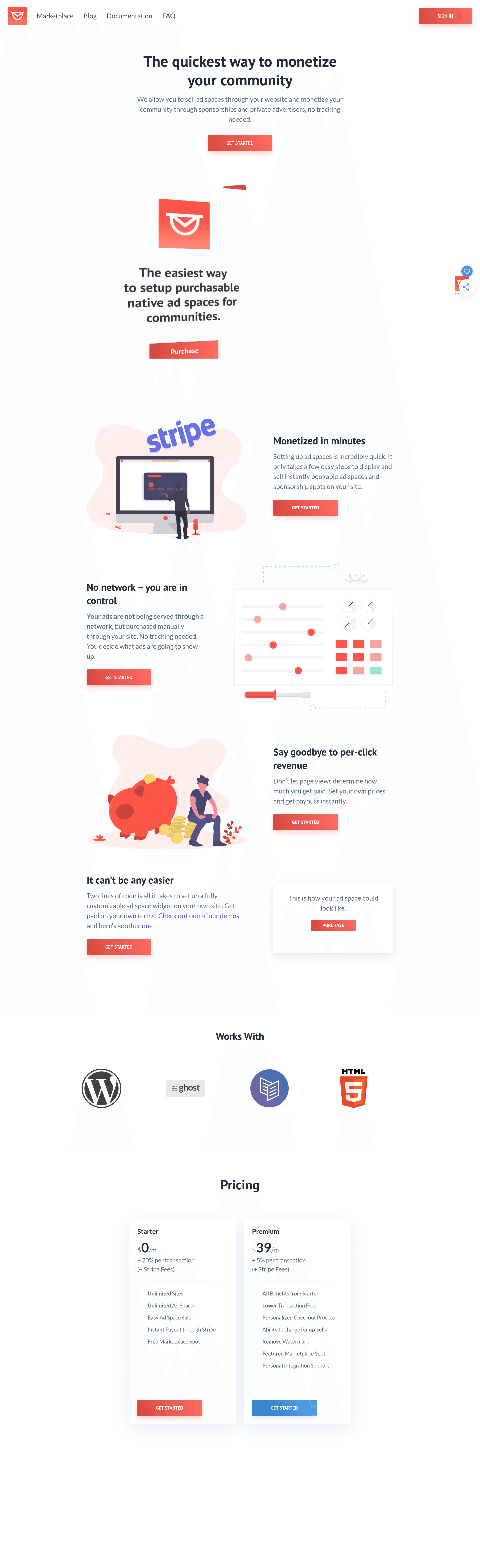 Intravert saas landing page screenshot
