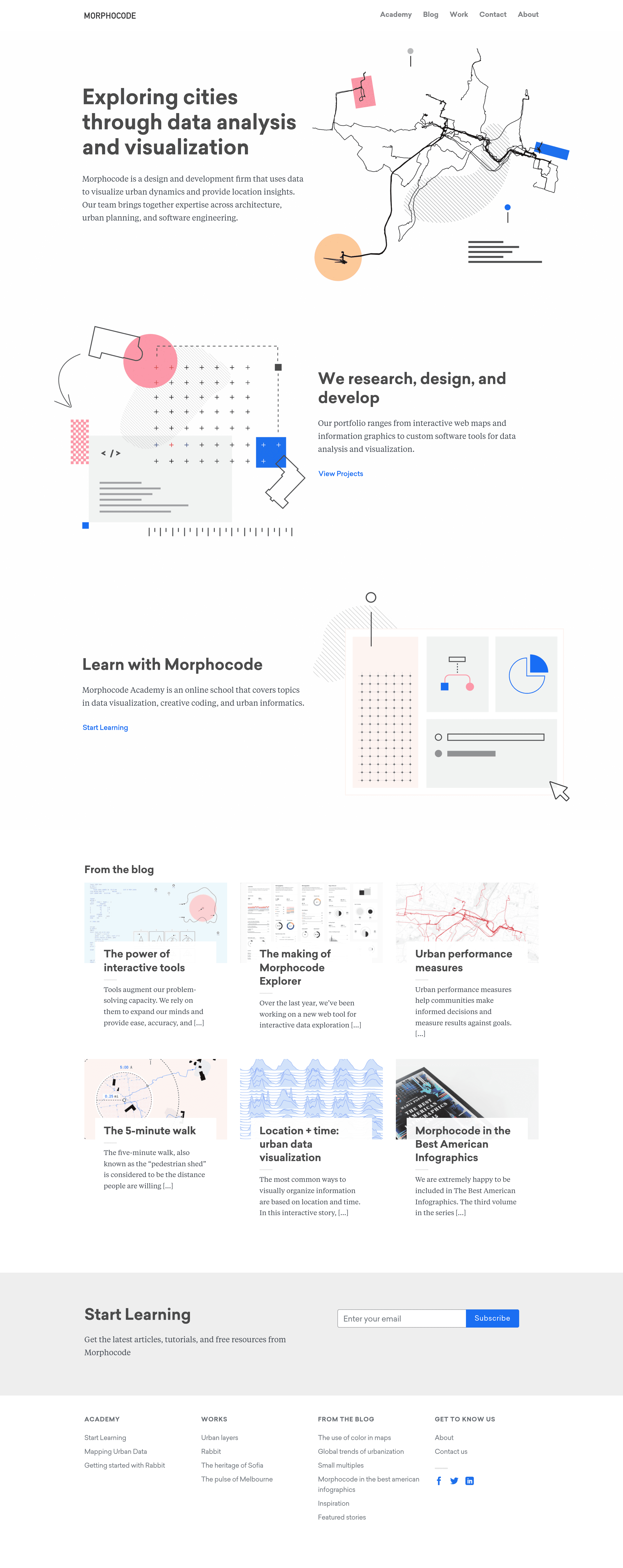 Morphocode saas landing page screenshot