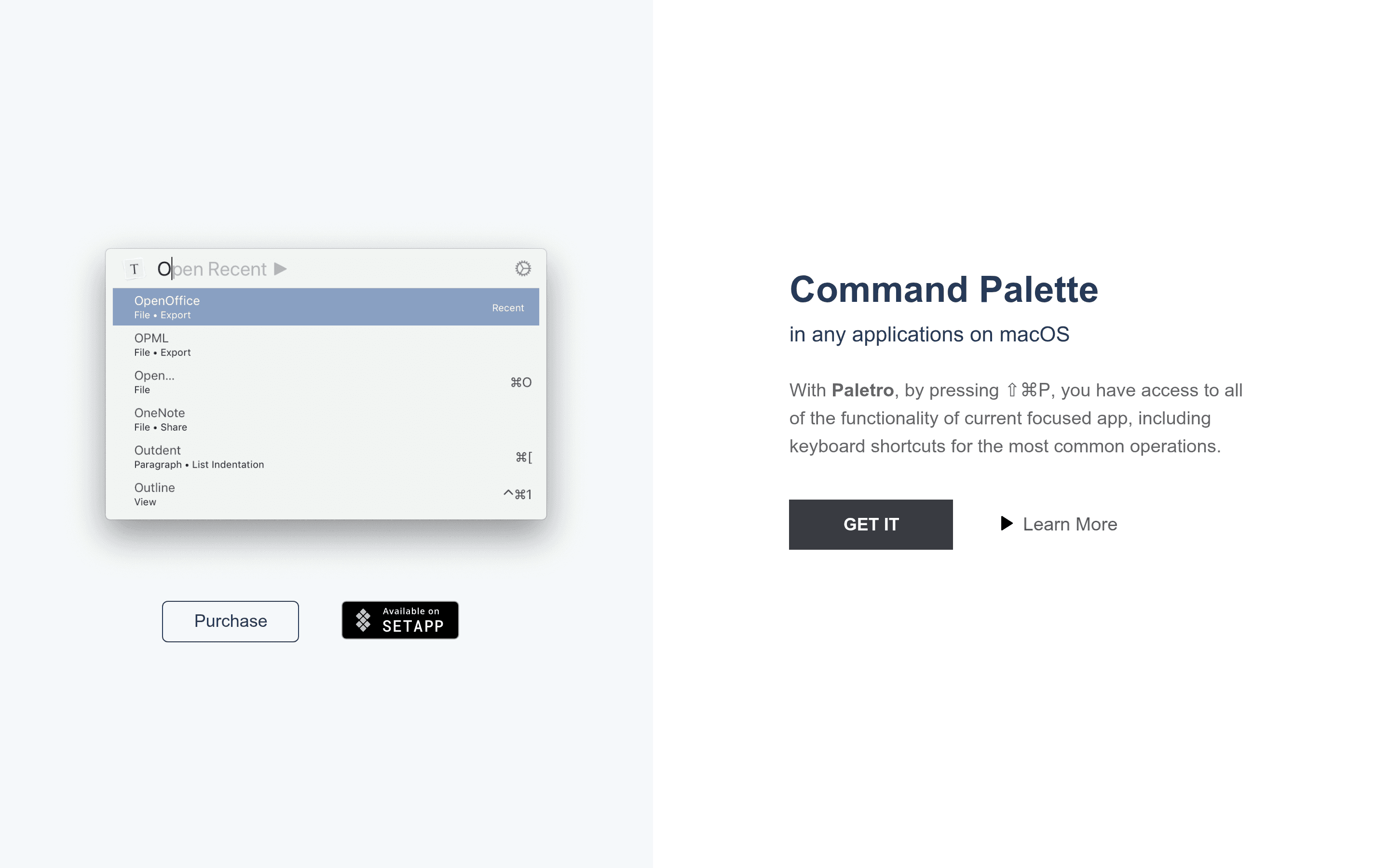 Paletro saas landing page screenshot