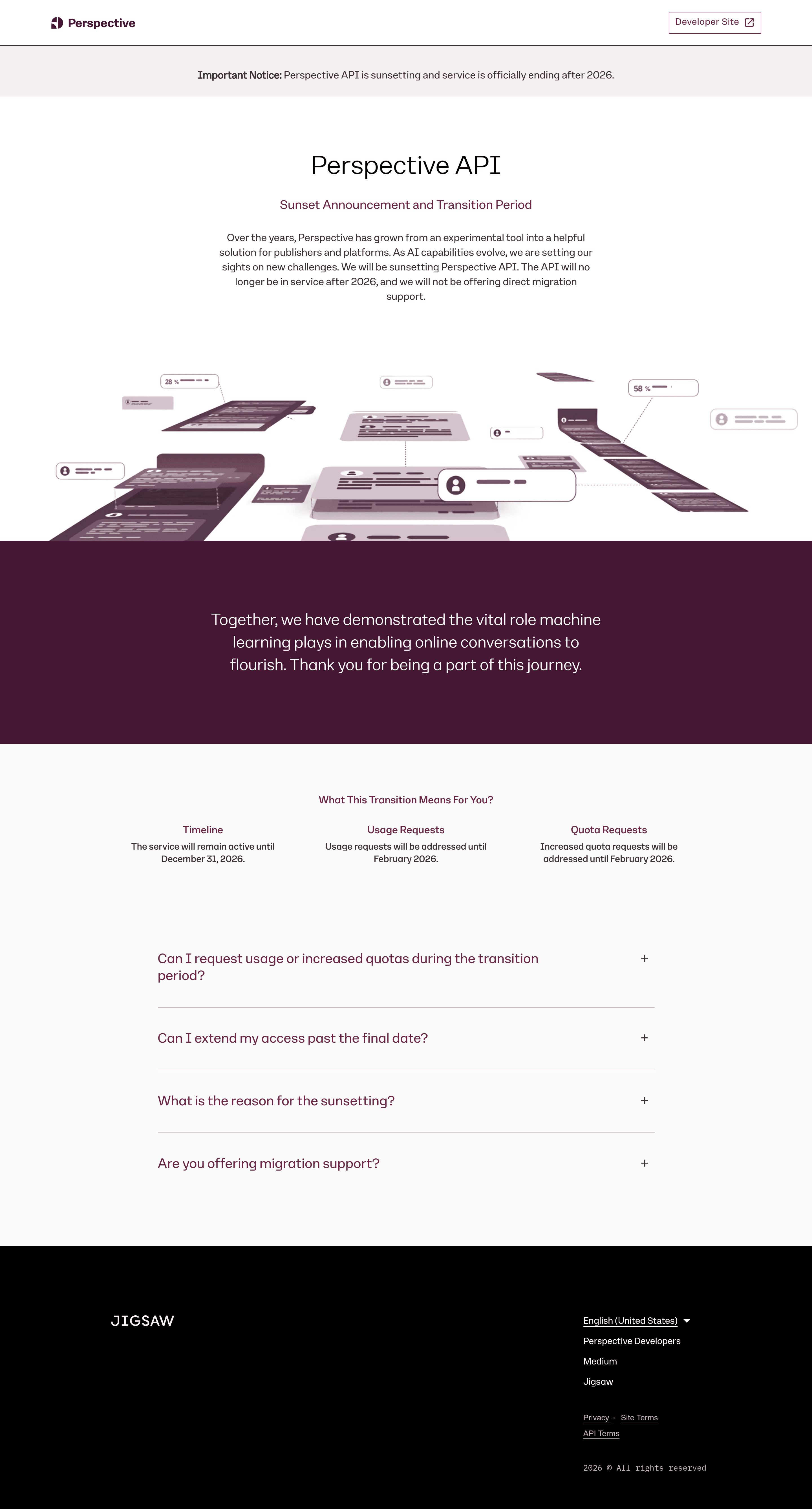 Perspective saas landing page screenshot