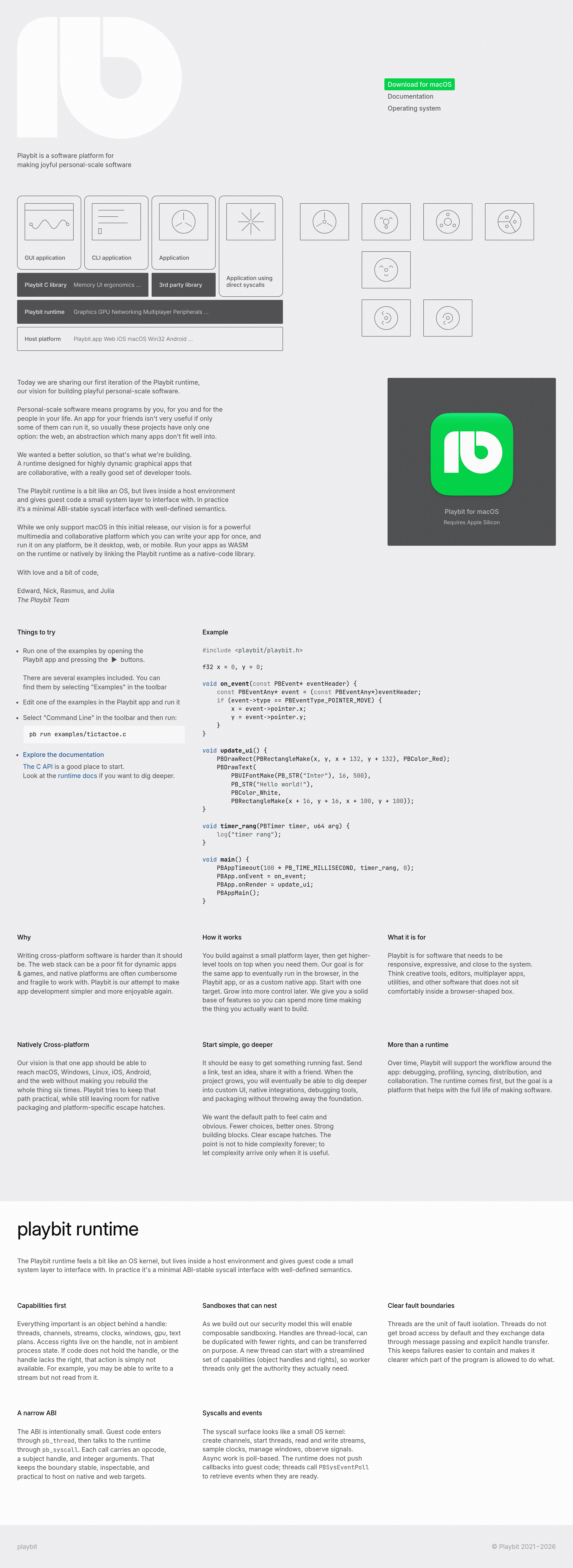 Playbit saas landing page screenshot