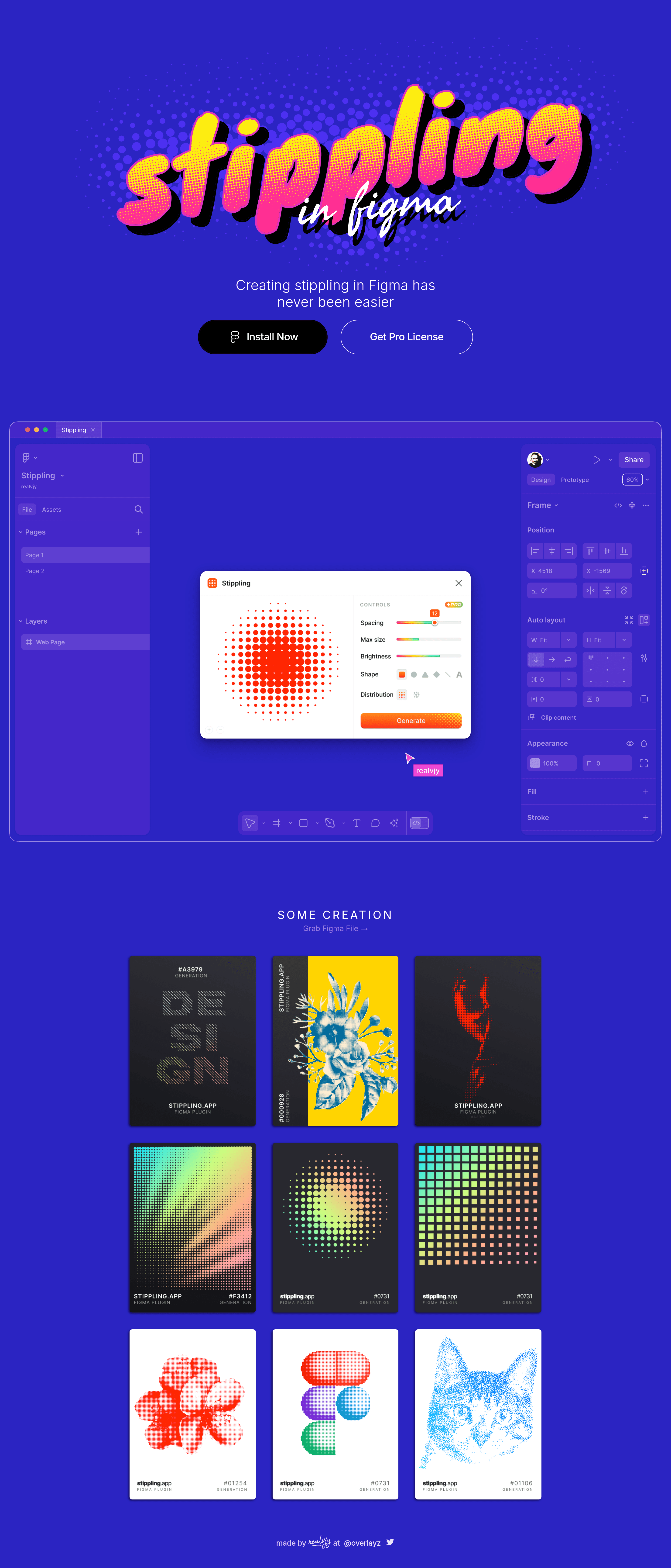 Stippling saas landing page screenshot