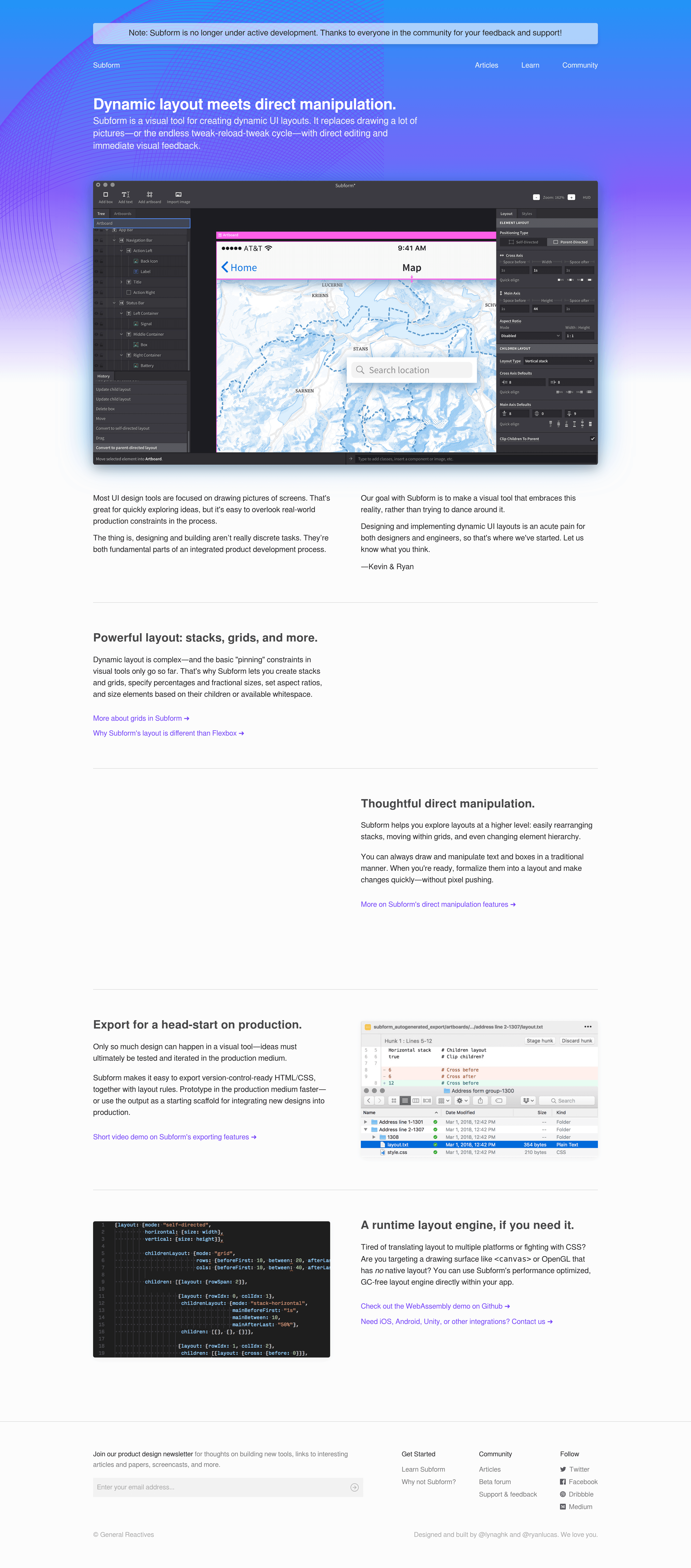 Subformapp saas landing page screenshot
