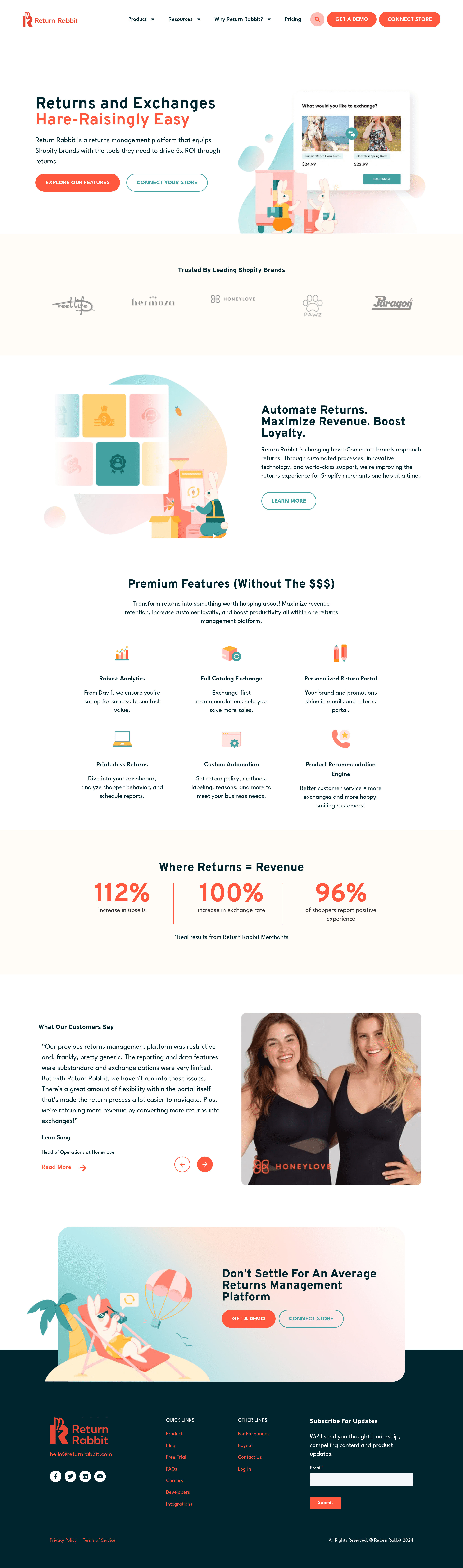 Supply saas landing page screenshot