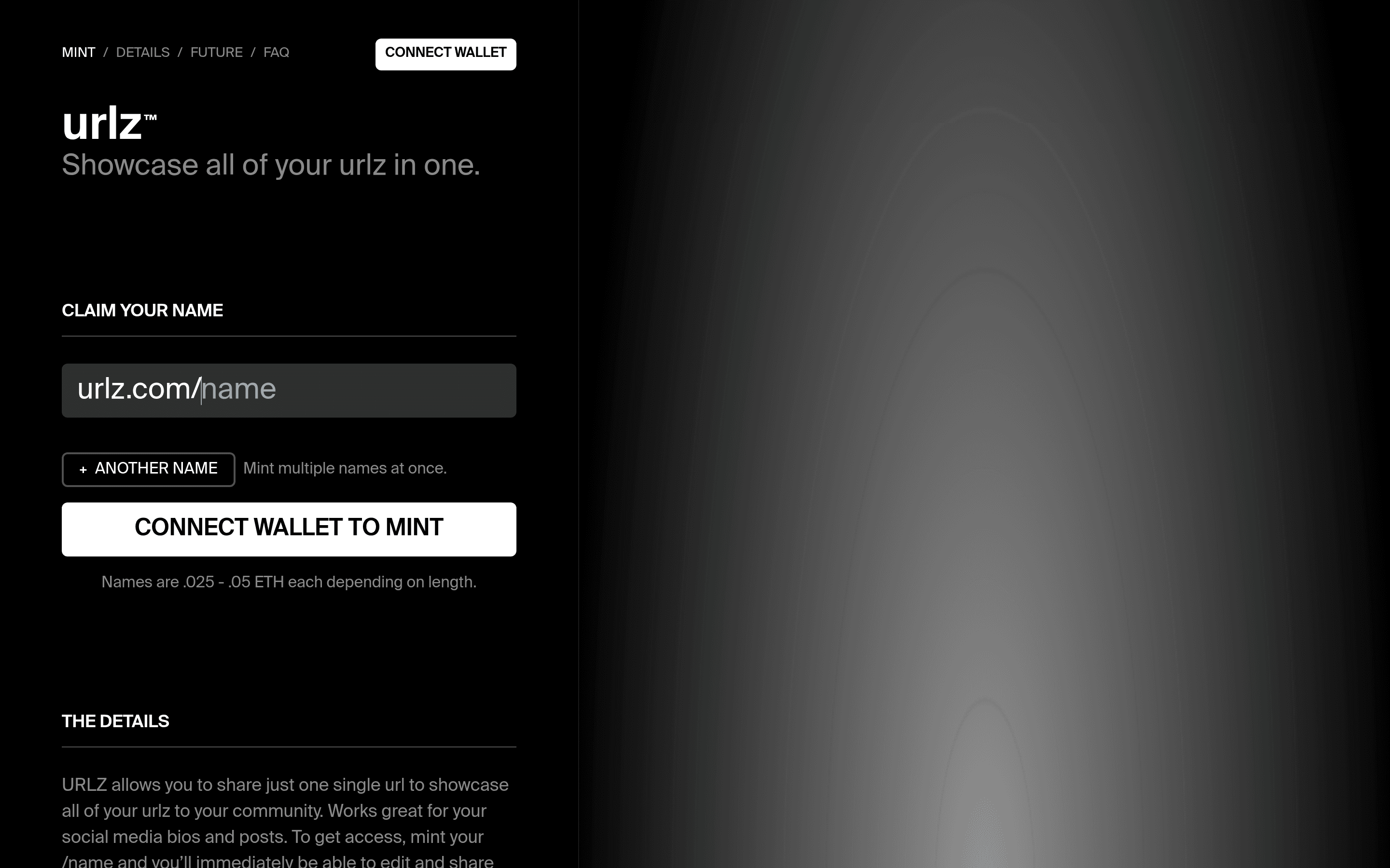 Urlz saas landing page screenshot