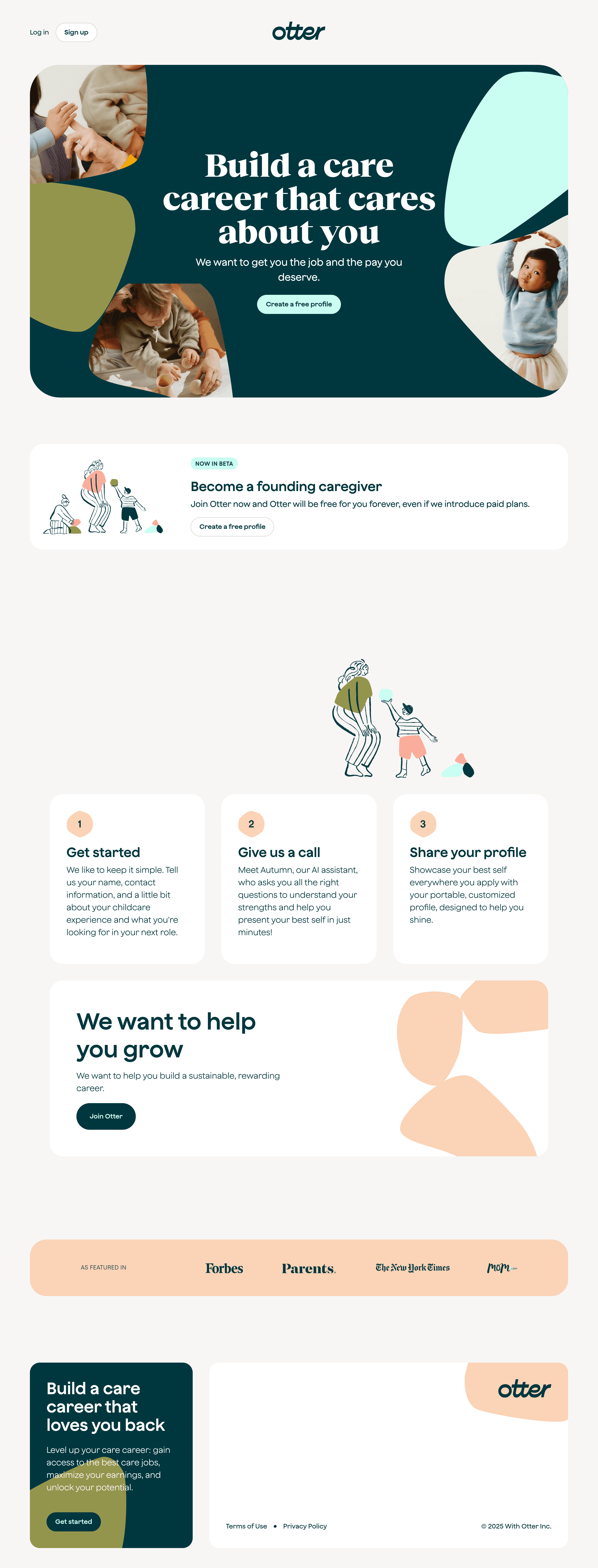 Withotter saas landing page screenshot